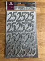 Klebezahlen 25 Silber - Artoz - P