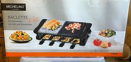 Michelino Racletteofen mit Grill und Grillplatte für 8 Pers.