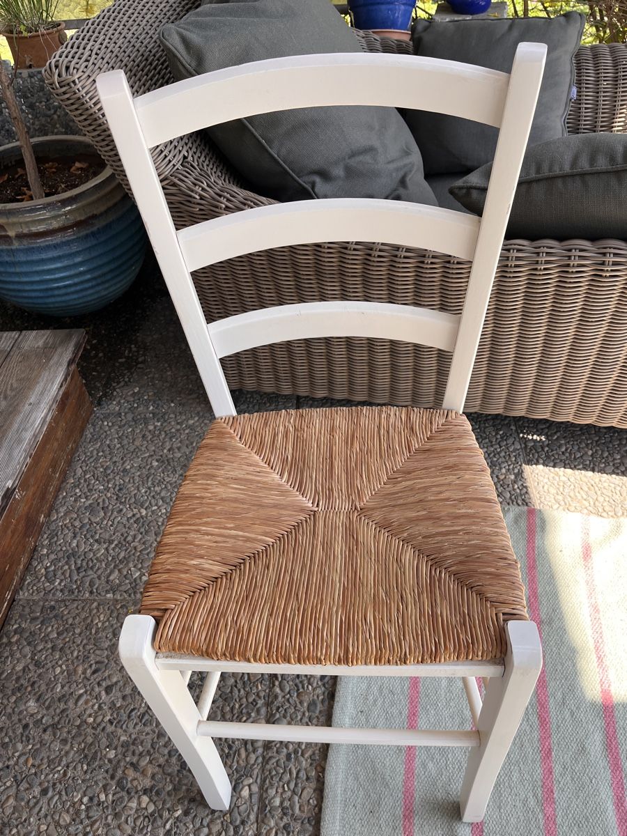 Stühle: 6 Holzstühle mit binsengeflächt  – Gebraucht aus Gerlafingen von jerry50u