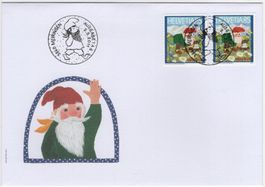 85 Rp. Muggenstutz Marken auf illustriertem FDC