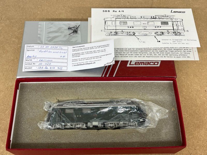 Lemaco Modelleisenbahnen: SBB Re 4/4 I Lemaco DC – Gebraucht aus Büsserach von ModellbahnDepot 5