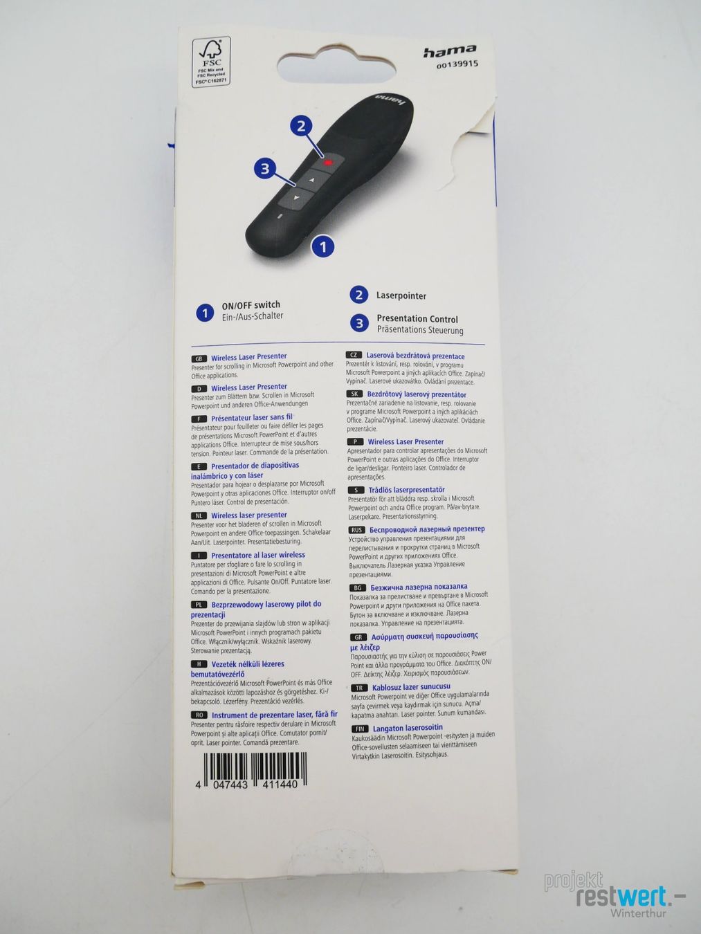 Hama Telecomandi: HAMA Wireless Presenter X-Pointer – Nuovo (secondo la descrizione) da Winterthur venduto da Restwert_Winterthur 4