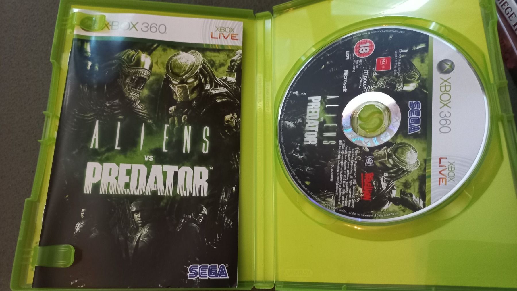 Sega Spiele: Aliens Vs Predator Xbox360 Game – Gebraucht aus Olten von  2