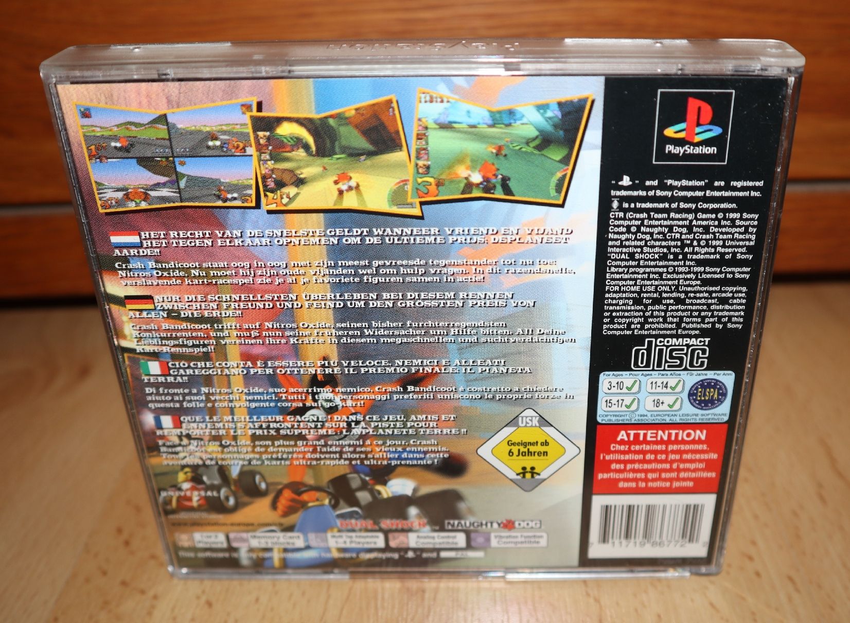 Sony Giochi: PlayStation 1 -- CTR Crash Team Racing -- PAL -- Top! – Usato da Ochlenberg venduto da on3x 3