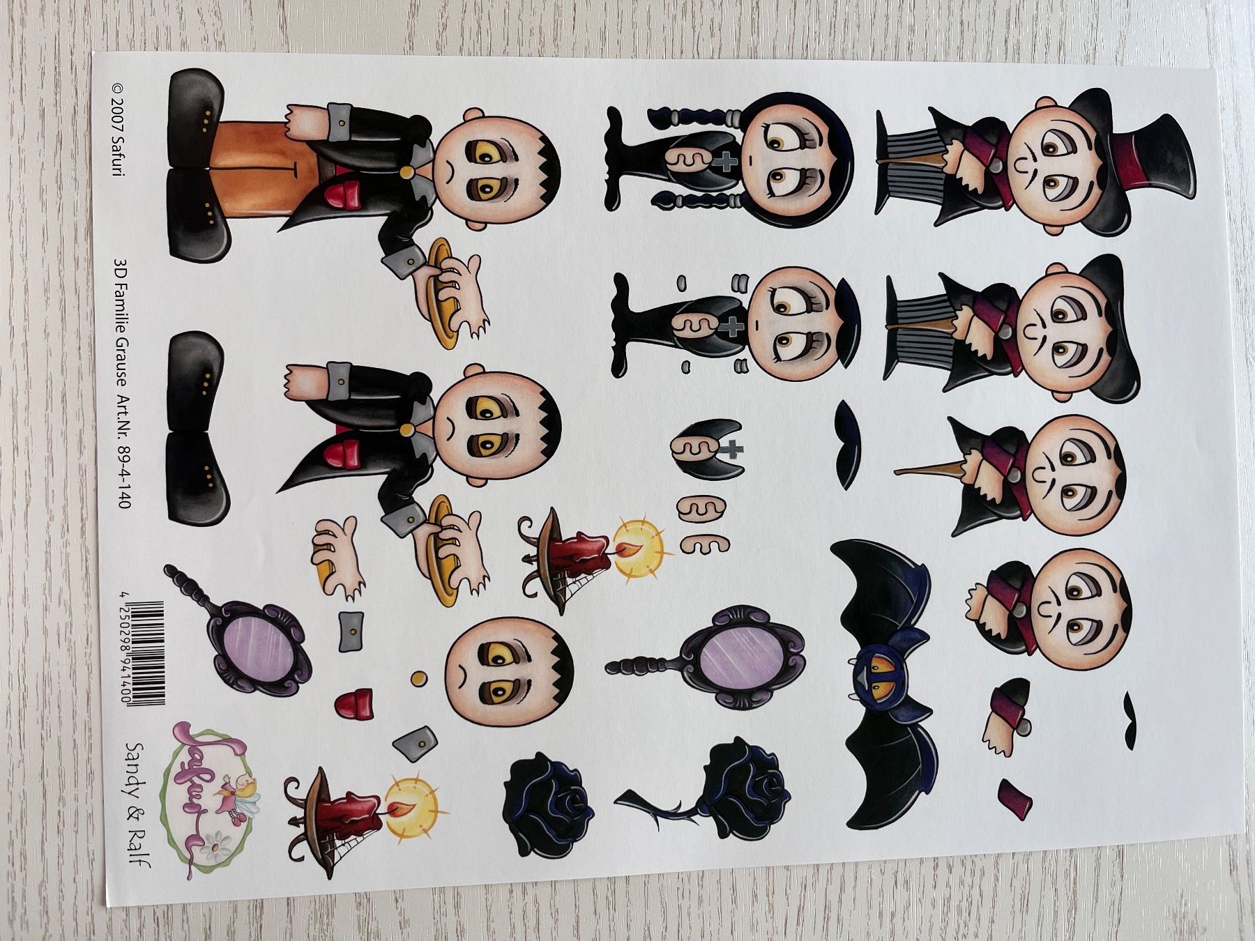Kit bricolage: 1 Set Kartenbögen mit 9 Kinder Designs – Nuovo e nell'imballaggio originale da Büsserach venduto da bor_s88m 2