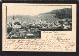Gruss aus Teufen AR , gel. 6.lX.1901