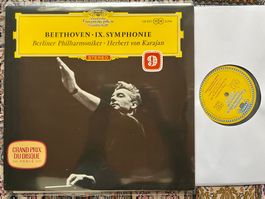 Beethoven Karajan Symphonie Nr. 9 Red Stereo LP ♪ GEWASCHEN