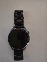 Smartwatch Huawei GT 3 Pro Edelstahl schwarzes Armband