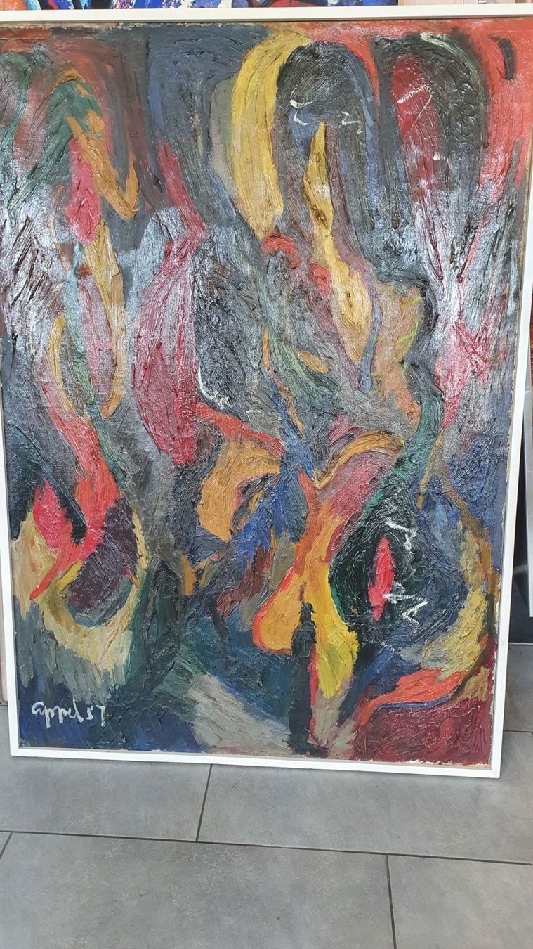 Dipinti: Grosses Oel-Gemälde signiert Karel Appel/57! – Usato da Fidaz venduto da Montifino 5