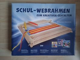 Grosser Schul-Webrahmen mit extra Zubehör in gutem Zustand