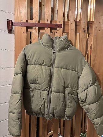 Winterjacke kurz - Olivgrün