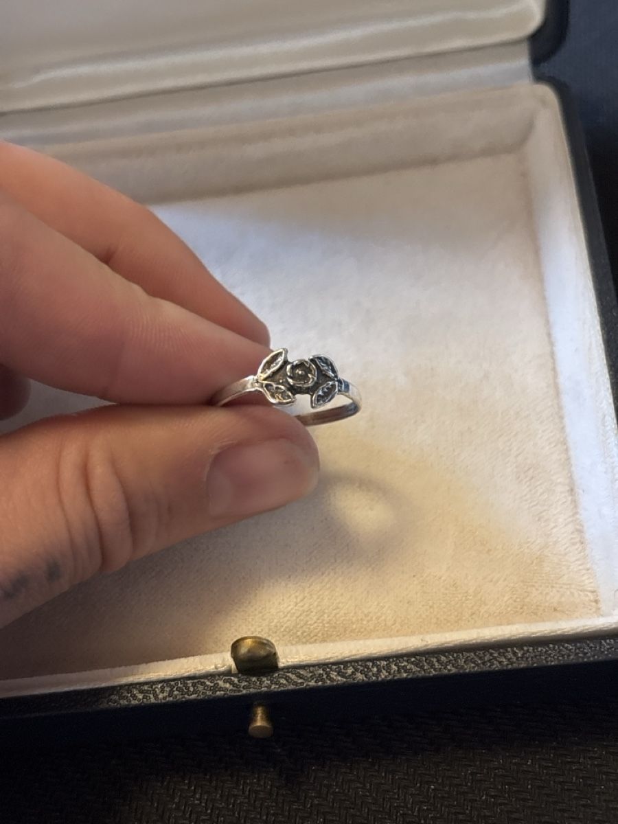 Anelli: 925 Silber Ring mit Rosenmuster, Grösse 56 – Nuovo (secondo la descrizione) da Köniz venduto da Vamp-Wer 1