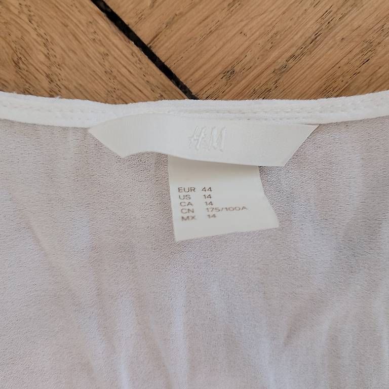 T-shirt: Weisses T-Shirt 44 H&M – Usato da Bern venduto da jud_7ct5 2