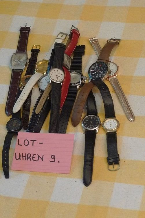 Orologi: LOT-UHREN 9. – Difettoso da Bern venduto da bn1640 4