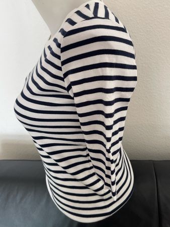 T-shirt Marccain rayé bleu marine/blanc 4 / S comme neuf