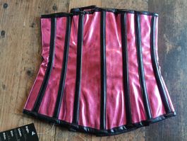 Korsett / Corsage pink metallic *NEU*  26 Burleska