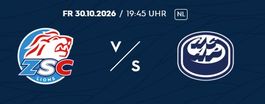 1x Ticket ZSC Lions vs HC Ambri-Piotta 30.10