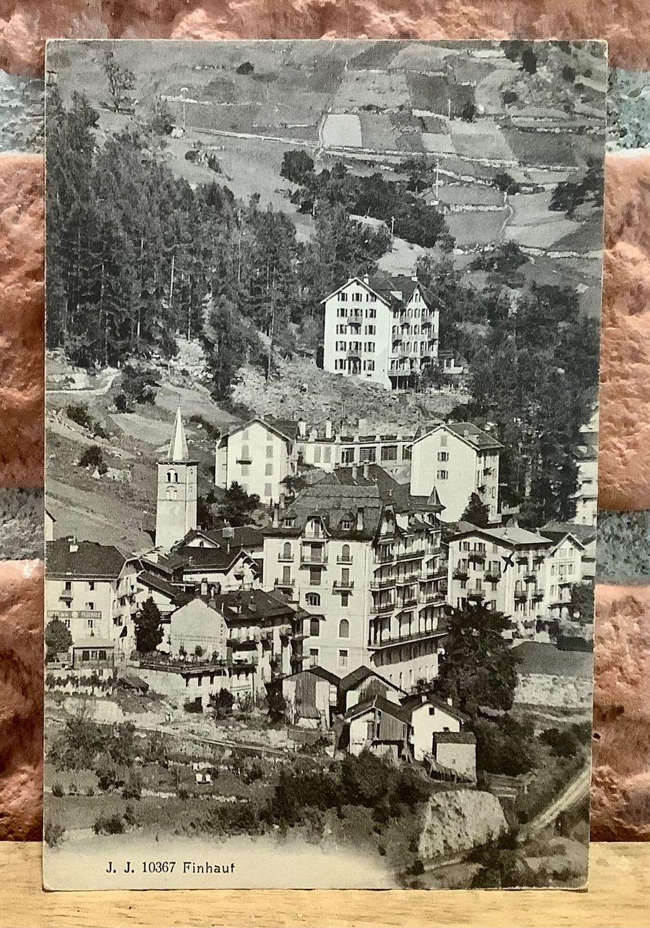 Ansichtskarten: 1923 - FINHAUT mit Hotels & Kirche – Gebraucht aus Root von ENGLAND-TREASURES