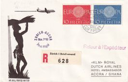 Erstflug KLM Zürich - Accra 1960