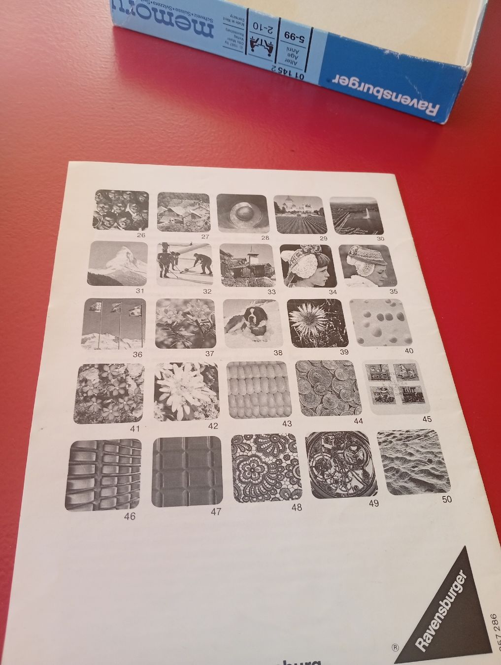 Ravensburger Giochi: Vintage Memory 1987 Ravensburger. – Usato da Engelburg venduto da CH.Me 2