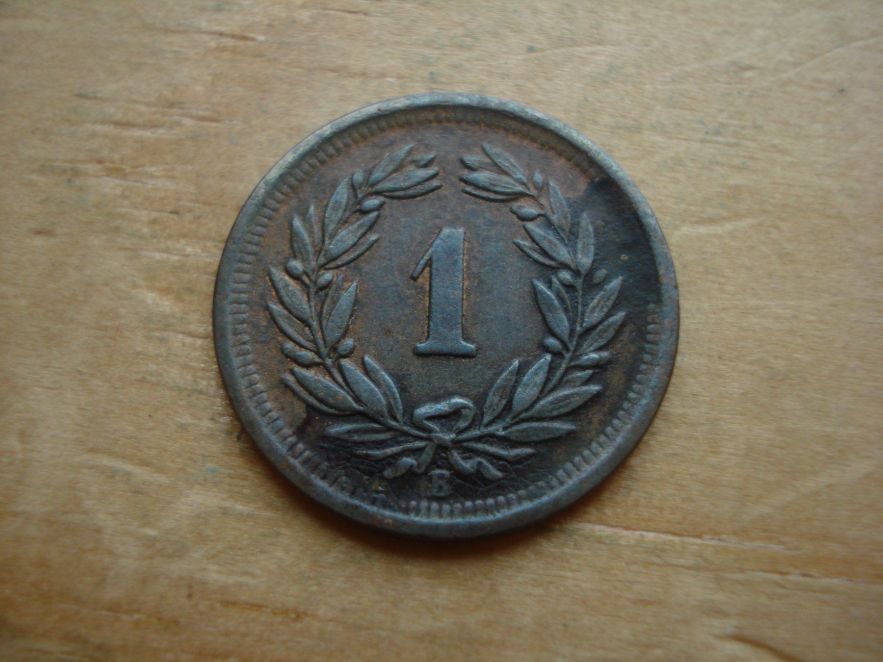 Alle Münzen: (W5) 1 Rappen 1925 – Gebraucht aus Erlach von Net-Coins 1
