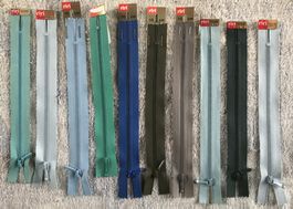 10 STÜCK RIRI REISSVERSCHLÜSSE ALLE 15CM UND NEU