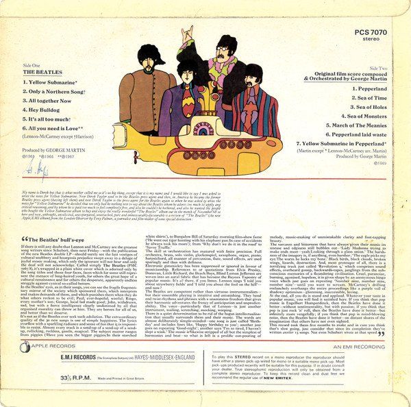 Dischi in vinile: Beatles: Yellow Submarine LP – Nuovo (secondo la descrizione) da Steinhausen venduto da Vilivinili 1