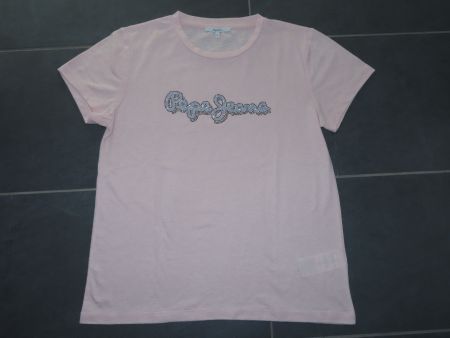 PEPE JEANS tolles T-Shirt Gr.M mit Strass +++top+++