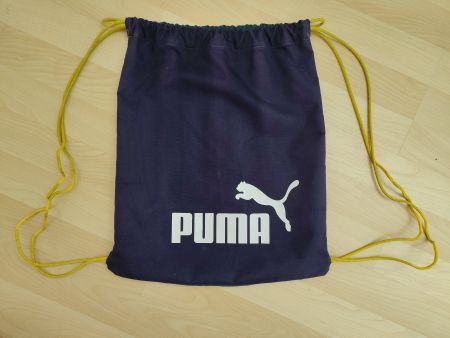 Puma Rucksack Kordelzug Beutel Sporttasche Dunkelblau