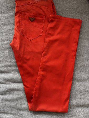Original Armani Jeans - Red Trousers, Casual, Size 27
