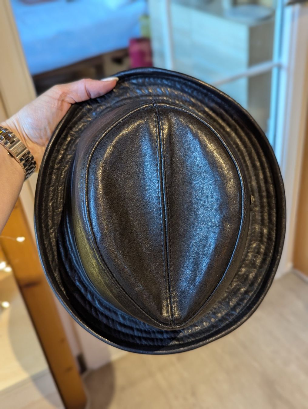 Copricapi, berretti & cappellini: Leather biker fedora – Nuovo e nell'imballaggio originale da Altendorf venduto da jak_lkk8 3