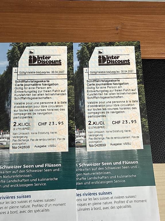 Biglietti: Schifffahrtstageskarte – Nuovo e nell'imballaggio originale da Stein am Rhein venduto da Lembu