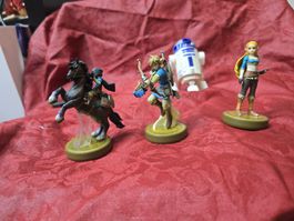 Figurines Zelda et R2-D2 lot