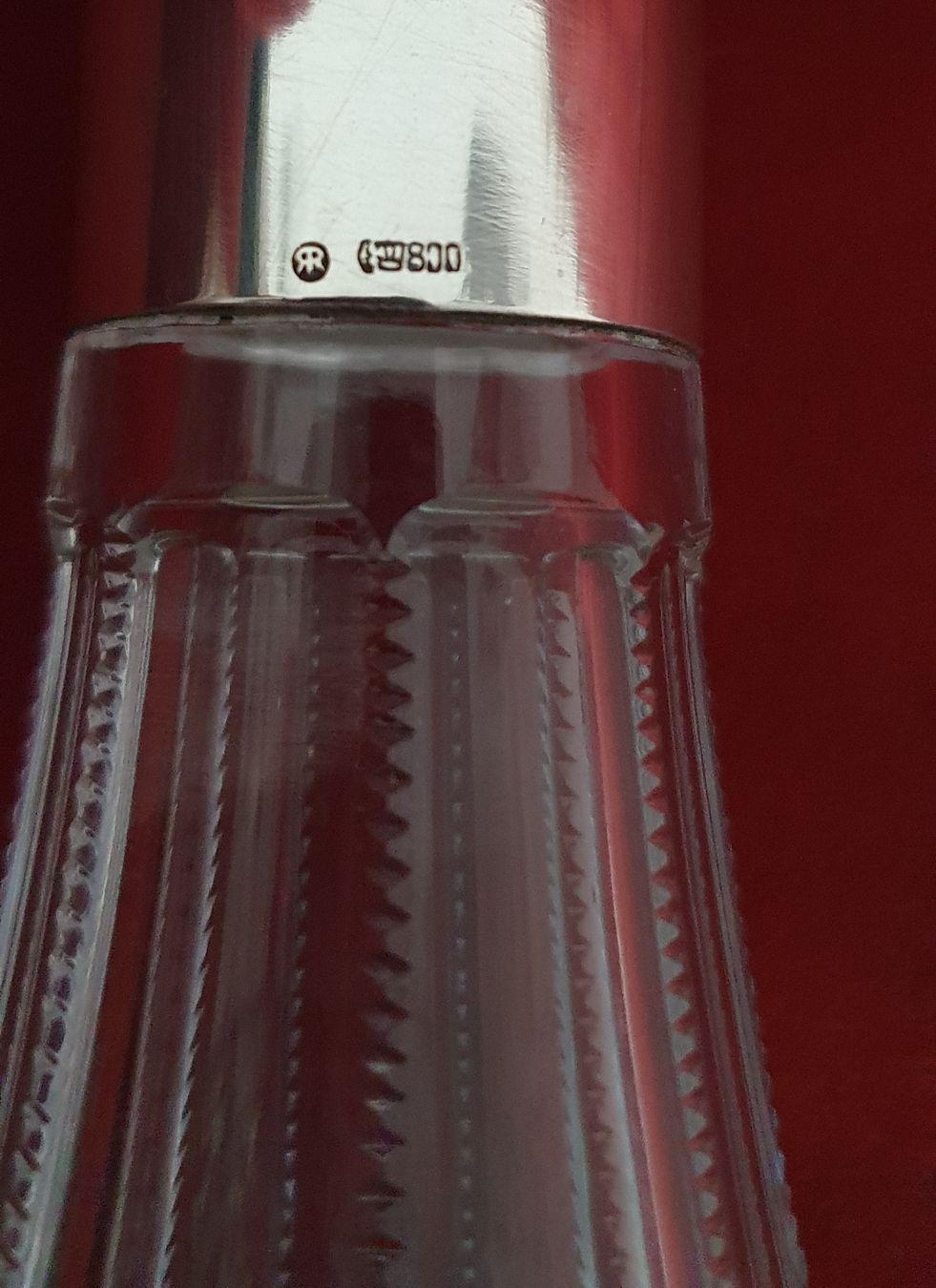 Caraffe: Kristall Karaffe mit 800 Silber Hals  – Usato da Kreuzlingen venduto da Rschweiz1 2