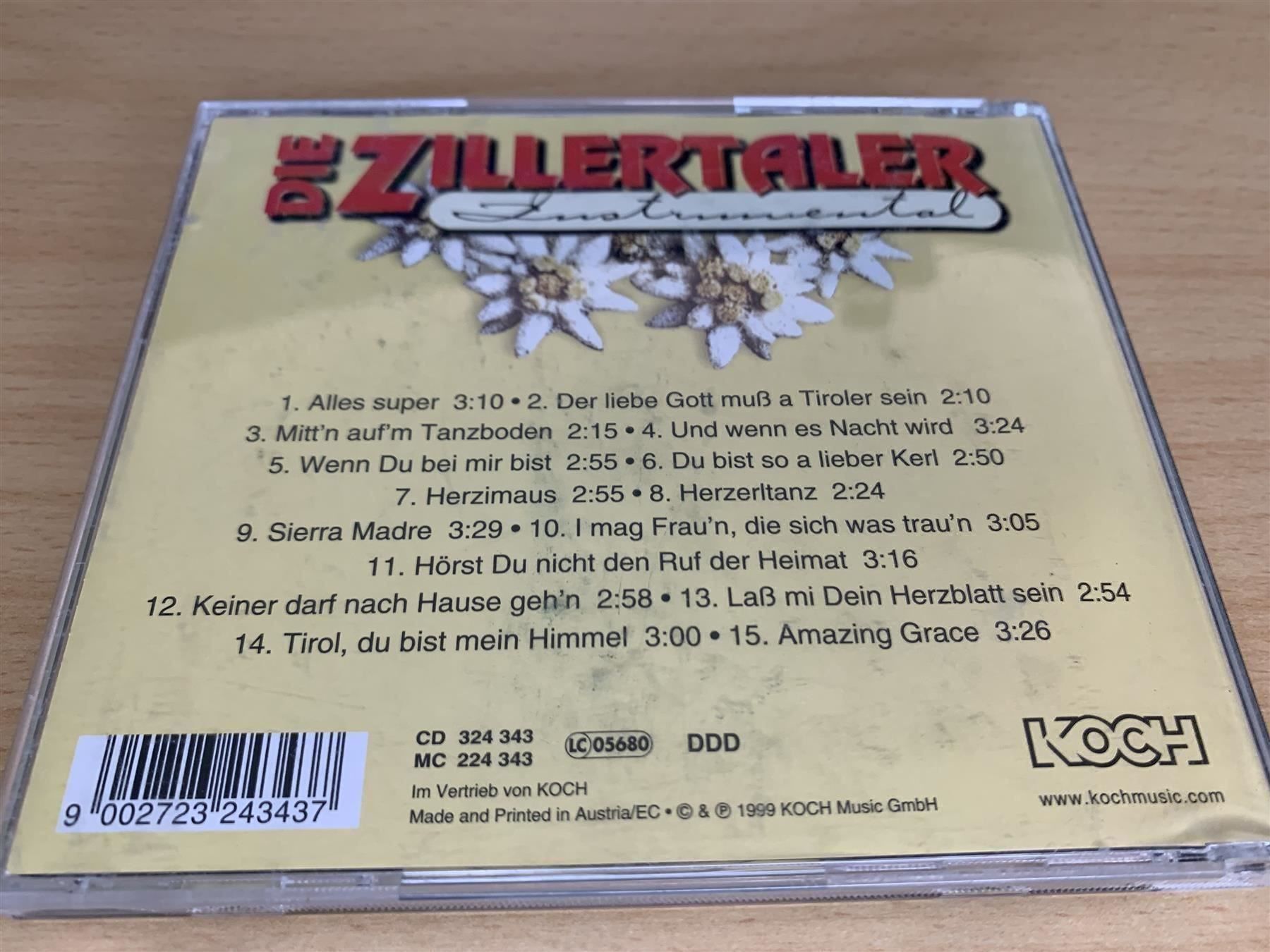 CD: Die Zillertaler - Instrumental – Usato da Rikon im Tösstal venduto da Alpenmutz 1