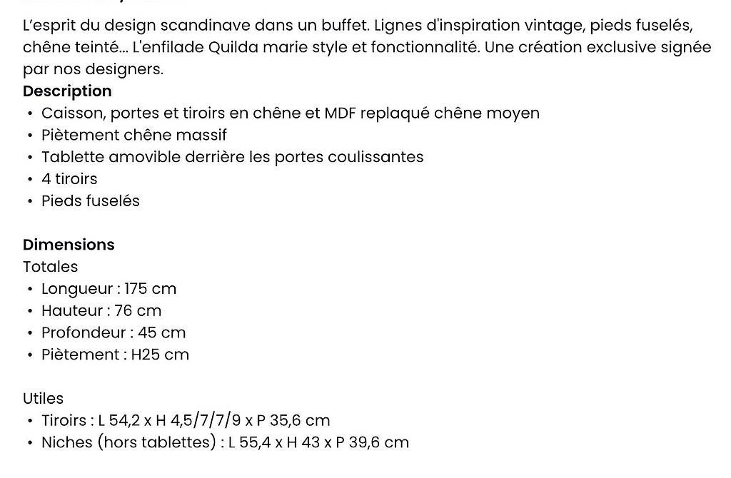 Credenze: Buffet de salle à manger – Usato da Blonay venduto da gen_7sbx 2
