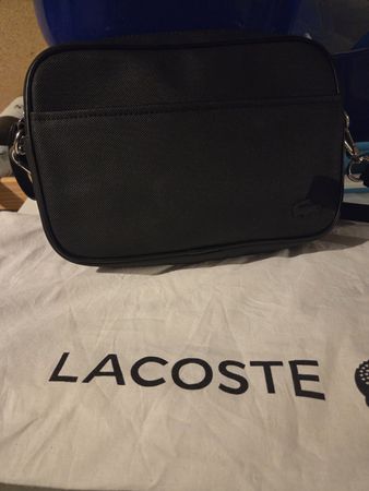 Sac Lacoste noir bandoulière