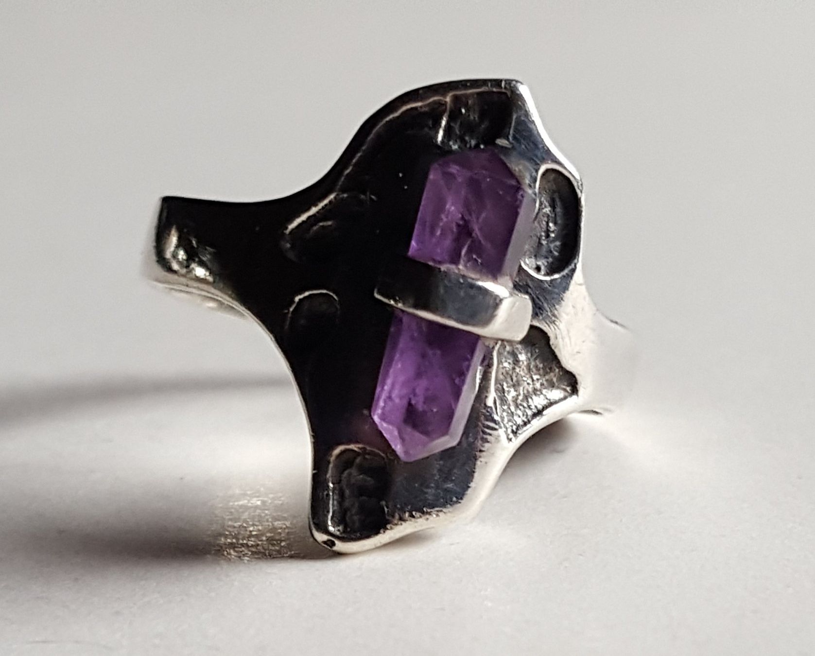 Anelli: Amethyst Ring modernes Design Ringgrösse 54 – Usato da Unterseen venduto da bongmarley 5