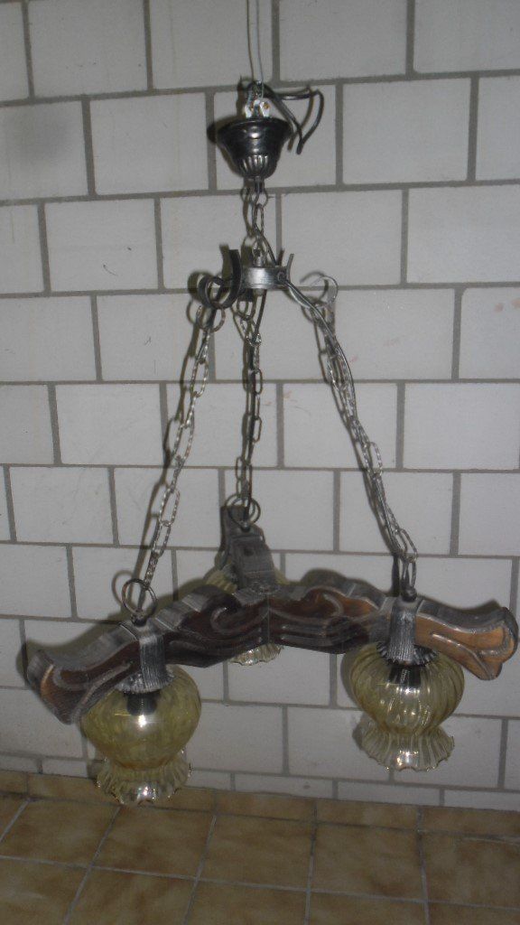 Lampadari & plafoniere: Deckenlampe / Hängelampe - alt , Holz – Usato da Büren SO venduto da omsa 1