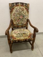 Antiker Gobelin Sessel Louis XV-Stil 