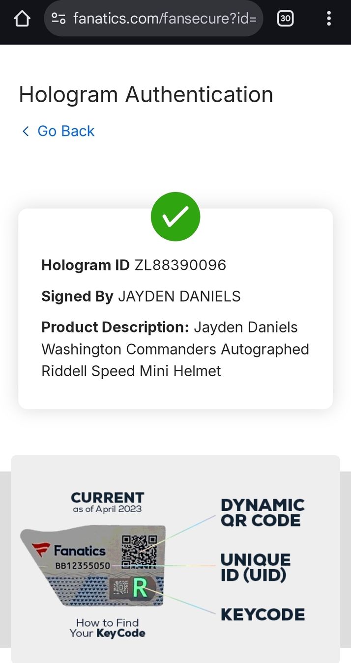 Autografi: Jayden Daniels signierter Mini Helm, Washington Commanders – Nuovo (secondo la descrizione) da Bremgarten AG venduto da Odin85 3