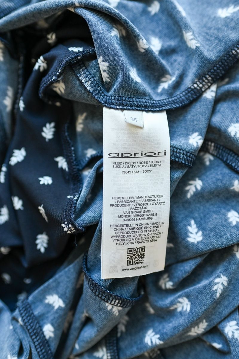 Vestiti: Kleid apriori dunkelblau mit Blättermuster Grösse 36 – Nuovo (secondo la descrizione) da Wallisellen venduto da lis_8fkh 4