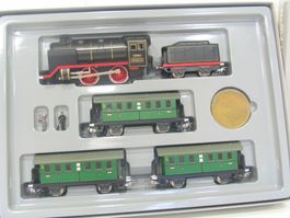 Märklin 0050 D R700 Dampflok Zug Set 00 Replika 1985 Blech