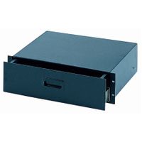 Quik Lok RS671 3-U rack drawer - Black
