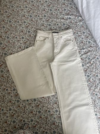 Maje - Wide Leg Jeans - Ecru