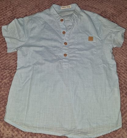 Sommerliches Shein Hemd, hellblau, Gr. 140, Top Zustand