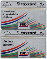3 diverse FDP Werbe Taxcards