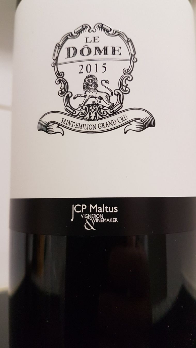 Wein: Le Dome 2015   Saint - Emilion Grand Cru – Neu (gemäss Beschreibung) aus Grenchen von poggione 3