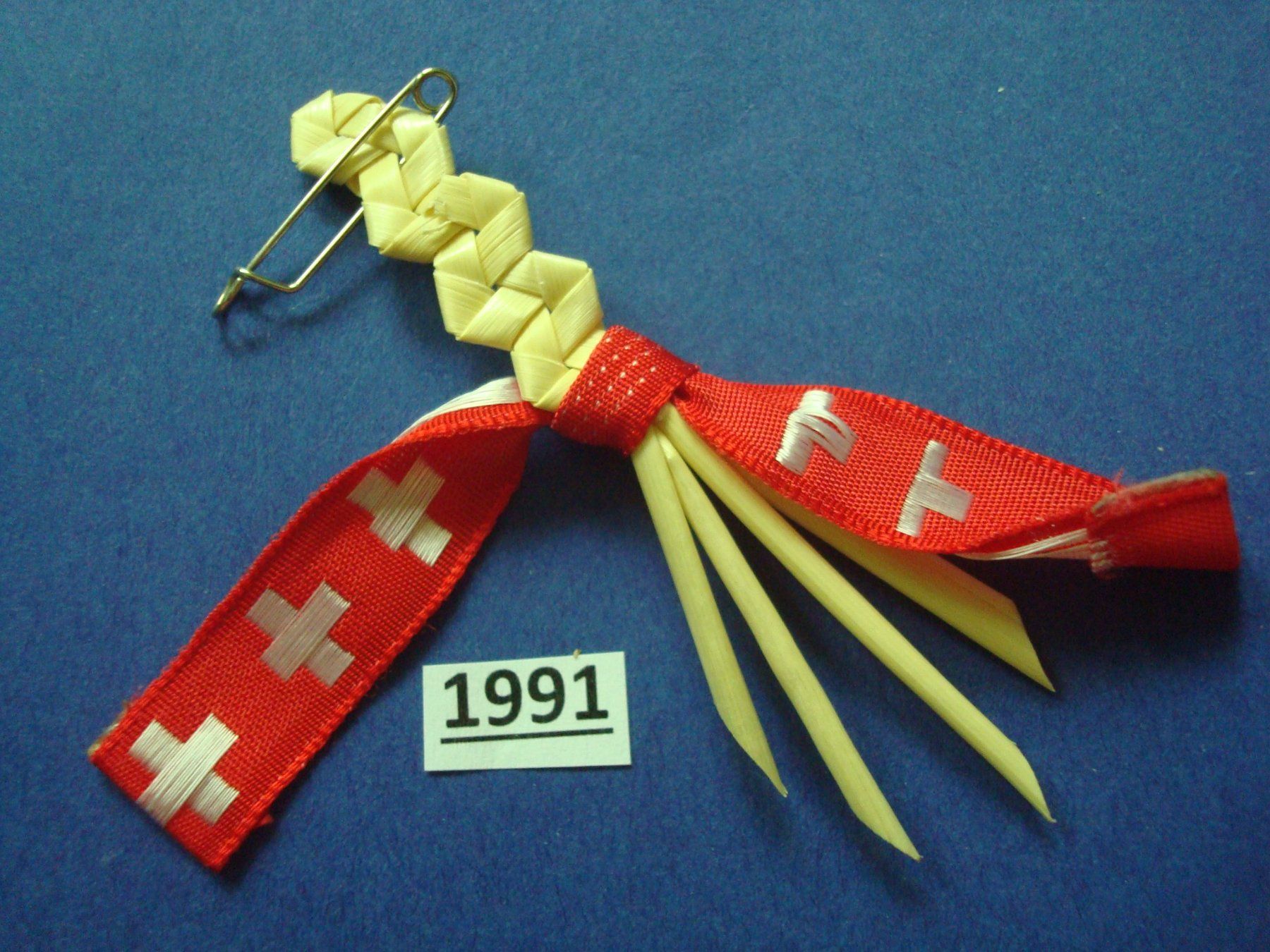 Placchette & Badge: Abzeichen 1. August 1991 – Usato da Riehen venduto da Baerewaegli