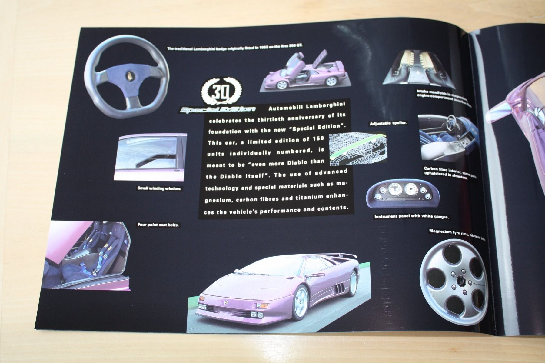 Lamborghini Dokumente: Lamborghini Diablo Special Edition SE 30 Prospekt – Gebraucht aus Wikon von erwin400 1
